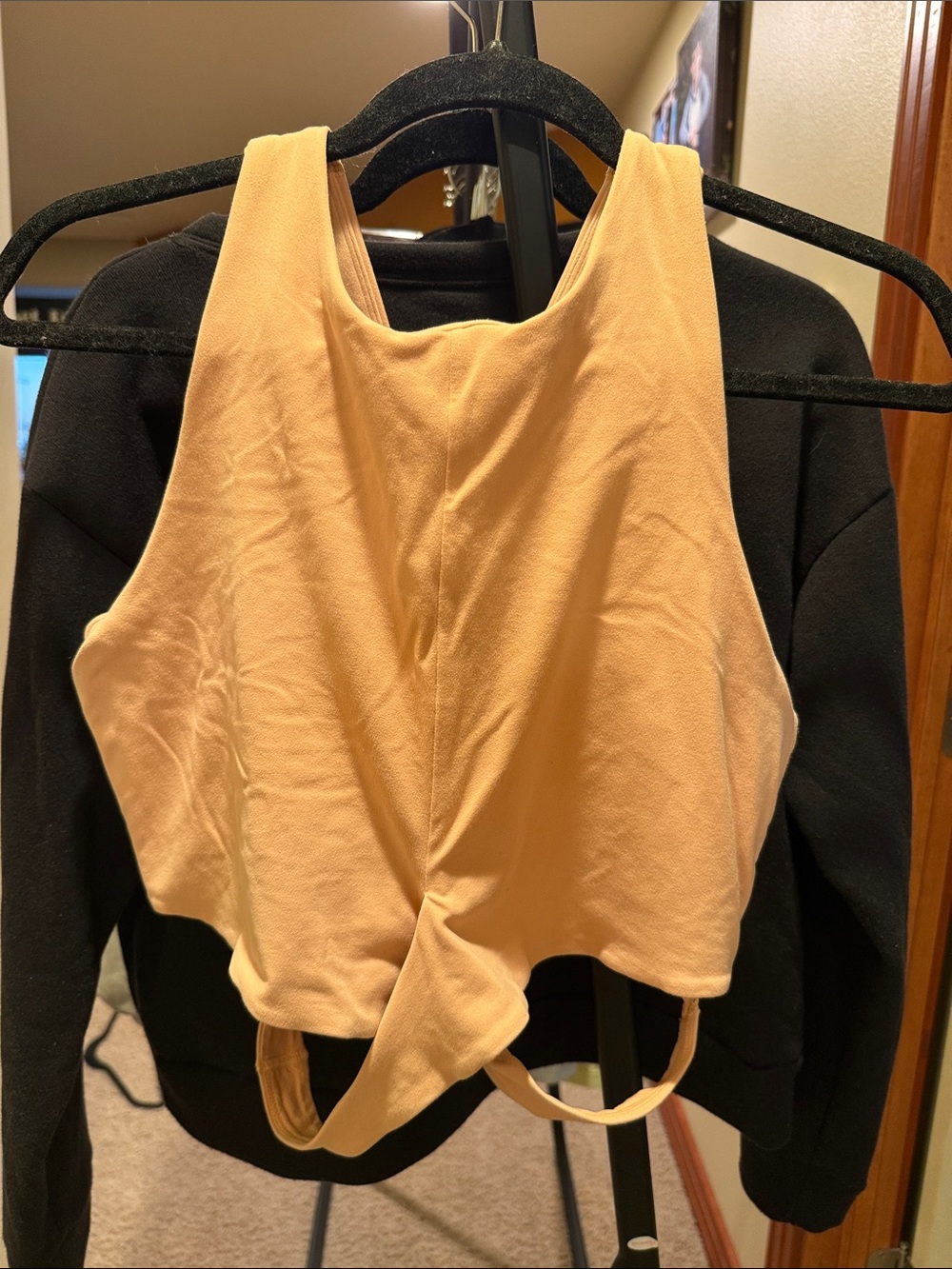 Athleta Peach High-Neck Racerback Sports Bra
